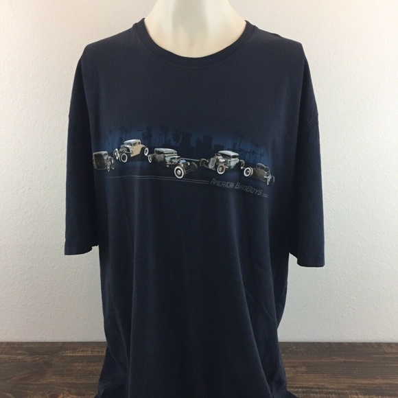 American Badboys Classic Car T-Shirt Men's XLT - Picture 1 of 4